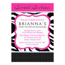 Invitation impertinent de sweet sixteen