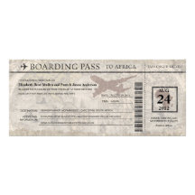 Invitation iWedding de carte d'embarquement de l'A