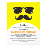 Invitation jaune incognito de fête
