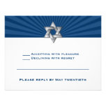 Invitation juive argentée de Mitzvah de barre d'ét