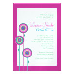 Invitation juive faite sur commande de bat mitzvah