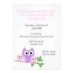 Invitation jumelle de baby shower de filles