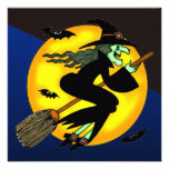 Invitation mauvaise de partie de Halloween de sorc