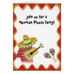 Invitation mexicaine d'anniversaire de partie de c