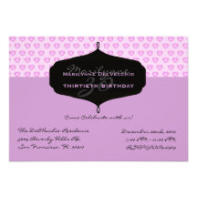 Invitation MIGNON de fête d'anniversaire