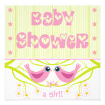 Invitation mignonne de baby shower de birdies de c