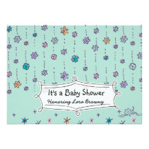 invitation mignonne de baby shower de minou
