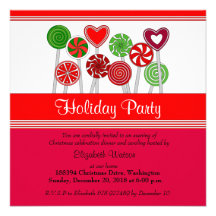 Invitation mignonne de fête de Noël de lucette de 