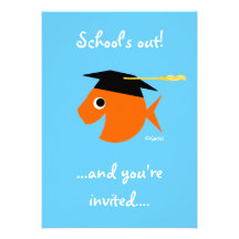 Invitation mignonne de fête de remise des diplômes