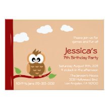 Invitation mignonne de partie d'anniversaire de en