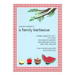 Invitation MIGNONNE de partie de BBQ d'été de fami