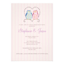 Invitation mignonne de partie de fiançailles de co