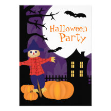 Invitation mignonne de partie de Halloween d'épouv