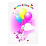 Invitation mignonne de partie de joyeux anniversai