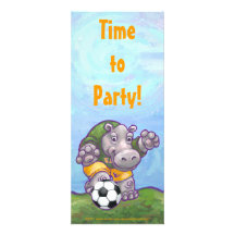 Invitation mignonne de partie du football d'hippop