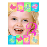 Invitation mignonne de photo d'anniversaire avec d