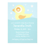 Invitation mignonne en caoutchouc jaune