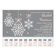 Invitation mobile de baby shower de huche de floco
