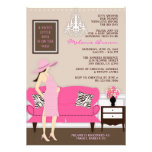 Invitation moderne chic de baby shower de maman