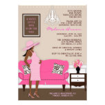 Invitation moderne chic de baby shower de maman