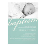 Invitation moderne de baptême de bébé