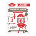 Invitation moderne de BBQ de gradation