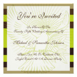 Invitation moderne de colombe de fête d'anniversai