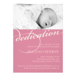 Invitation moderne de dévouement de bébé