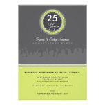 Invitation moderne de fête d'anniversaire (gris/ch