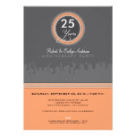 Invitation moderne de fête d'anniversaire (grise/c