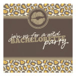 Invitation moderne de partie de Bachelorette d'amu