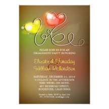 invitation moderne de partie de fiançailles