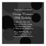 Invitation monochromatique d'anniversaire