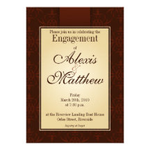 Invitation - motif d'Orlee de cacao