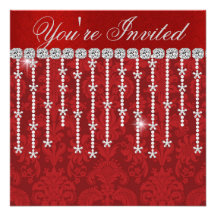 Invitation MULTI de BUT de FLOCON DE NEIGE CHIC de
