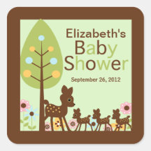 Invitation multiple de baby shower de triplets de  autocollants