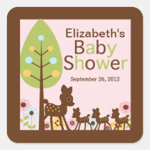 Invitation multiple de baby shower de triplets de  autocollants