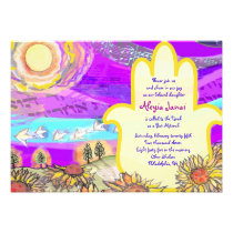 Invitation musical d'invitation de bat mitzvah de  invitations