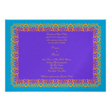 Invitation musulmane indoue indienne Mehndi de Wed