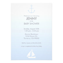 Invitation nautique de baby shower