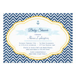 Invitation nautique de douche de bébé de chevron d