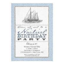 Invitation nautique de partie de voilier