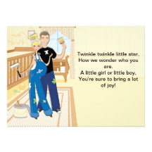 Invitation neutre de baby shower