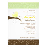 Invitation neutre de baby shower de genre tourbill