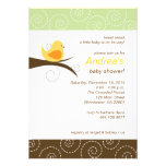 Invitation neutre de baby shower de genre tourbill