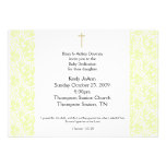 Invitation neutre de baptême de genre de dévouemen invitations