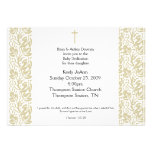 Invitation neutre de baptême de genre de dévouemen invitations