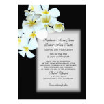 Invitation noir fait sur commande de mariage de fl