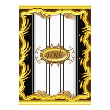 Invitation noire de fête d'anniversaire de vue d'o