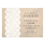 Invitation nuptiale blanc de partie de douche de d invitations